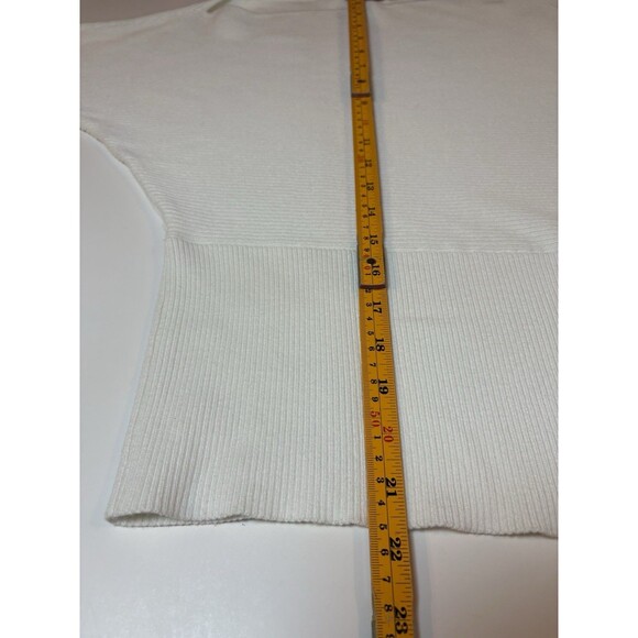 Philanthropy Knit Sweater Women’s Size Medium Off Shoulder Boat Neck Slouchy - Picture 5 of 10